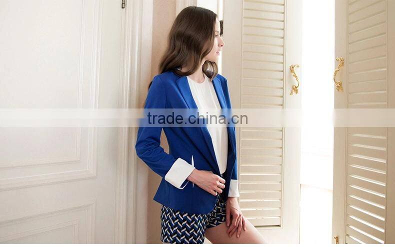 Jewelry Blue Leisure And Business Women's Suit
