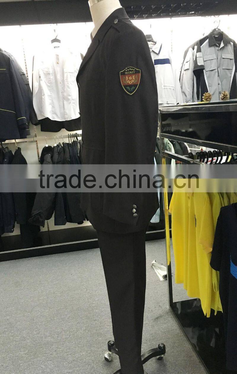 Stock men security suit uniform