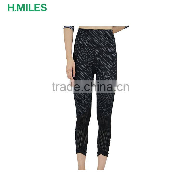 Reflactive female gym tights high waist leggings for women fitness