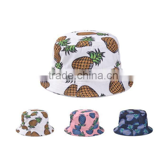 Reversible Hot selling lovely pattern bucket hat europe wholesale cool floral bucket hat