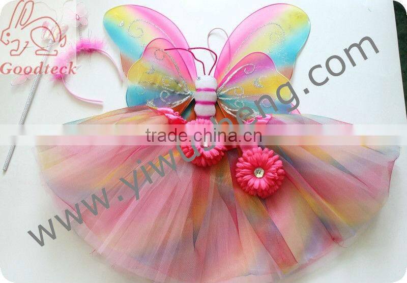 Rainbow polyester tutu tulle fabric roll, 6"x100yd (60"x100YD) Tutu skirt material,