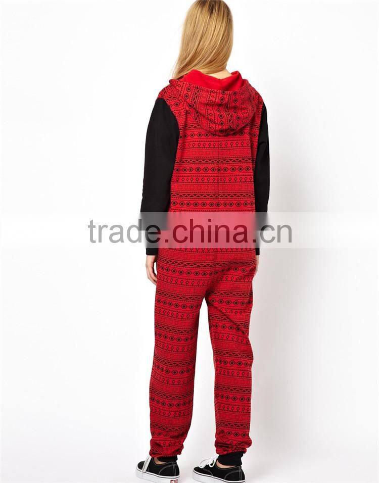 Aztec Print plus size custom made adult print onesie