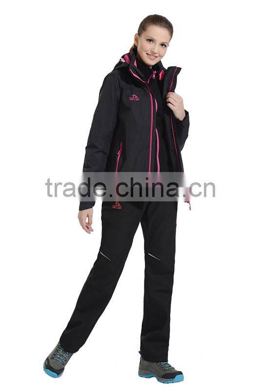 Custom your own logo outdoor hunting climbing jackets for ladies waterproof clothing