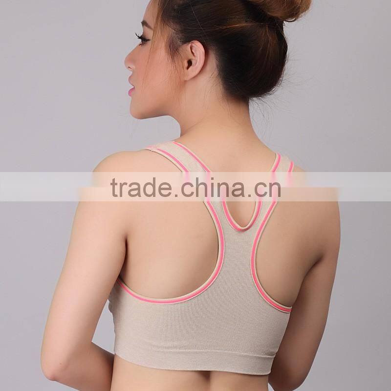 Lady underwear fitness bra top intimates yaga sexy women sports seamless bra