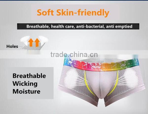 Best Selling Retail Mens Underwear Boxers With Breathable Holes Cueca Boxer Men Print Boxer Shorts