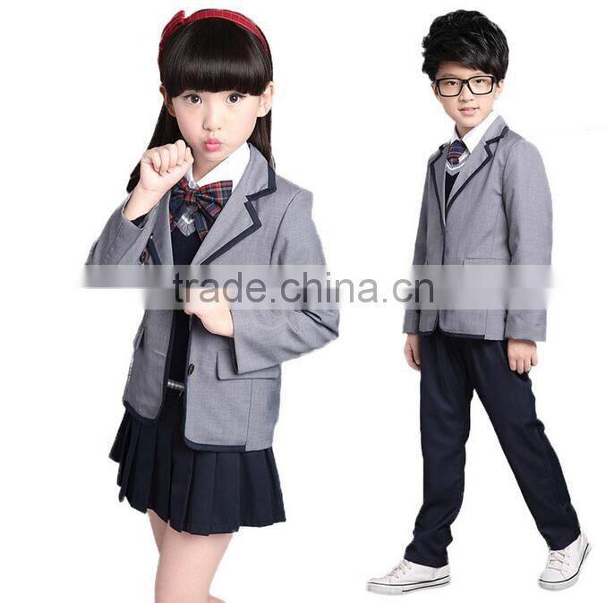 Custom cheap high quality cute and comfortable school uniforms for girls