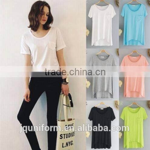 2016 O-Neck Polka Dot Design Free Style Lady Tshirt