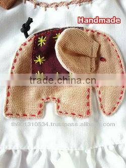 Thai girls cotton children's clothing dress outfit elephant design