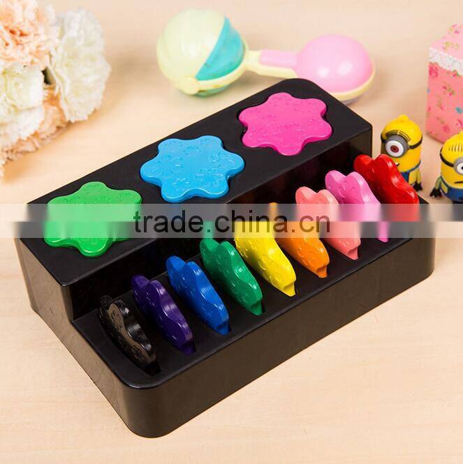 Creative 12 color children's snowflake shape crayon kids educational painting toys