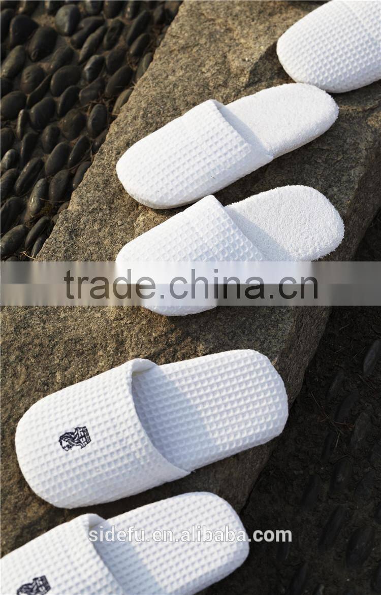 Personalized Closed Toe Disposable Hotel Waffle Slipper