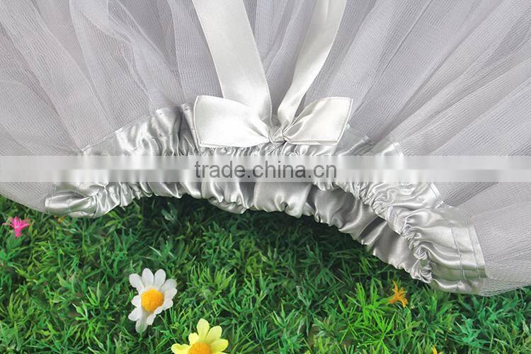 Wholesale boutique stylish many colors grey puffy mini children tulle skirt M5051801