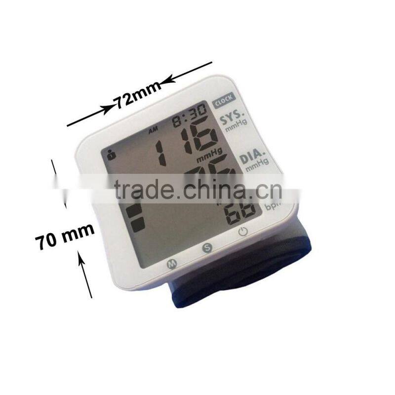 Blood Pressure Monitor with LCD Digital Display Irregular Heartbeat Indicator Portable and Perfect for Home Use