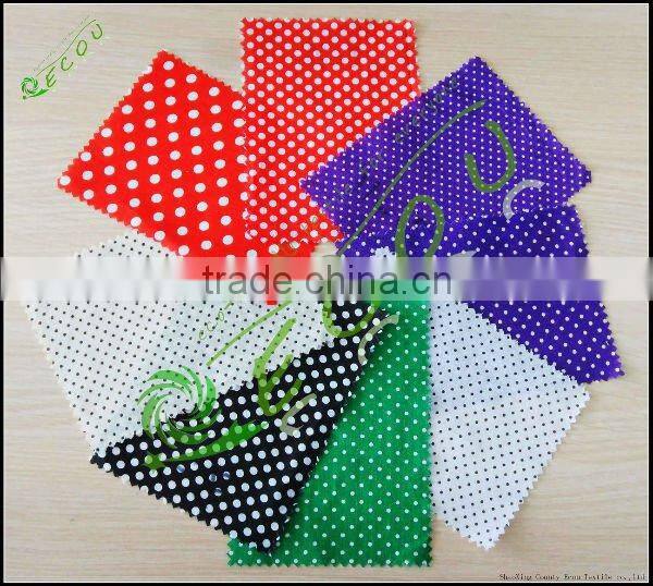 cotton middle black dot fabric