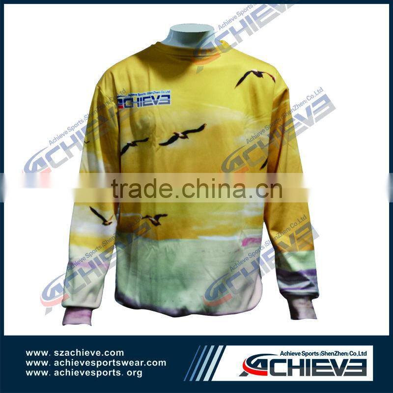 Uv protection long sleeve v neck shirt men