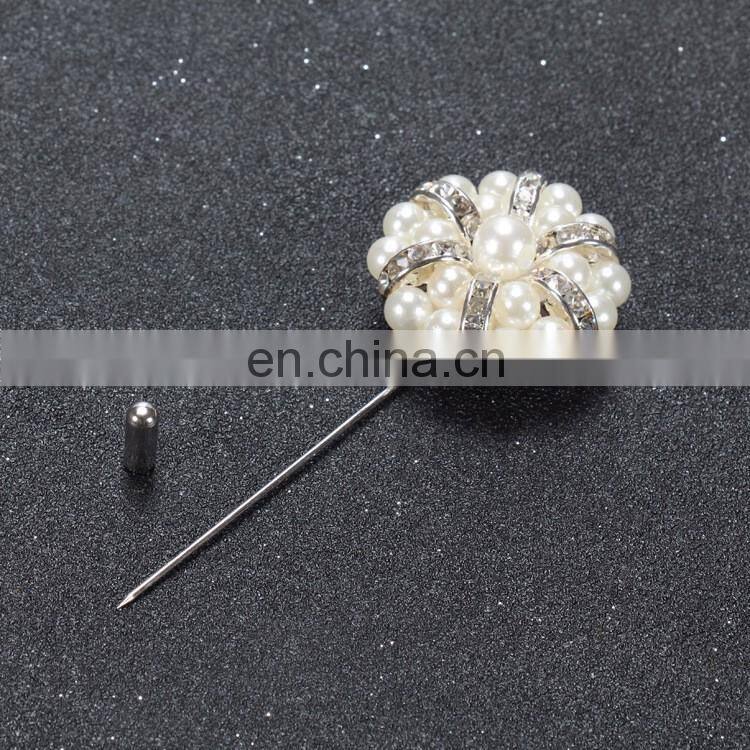 China wholesale brooch custom rhinestone brooches for men