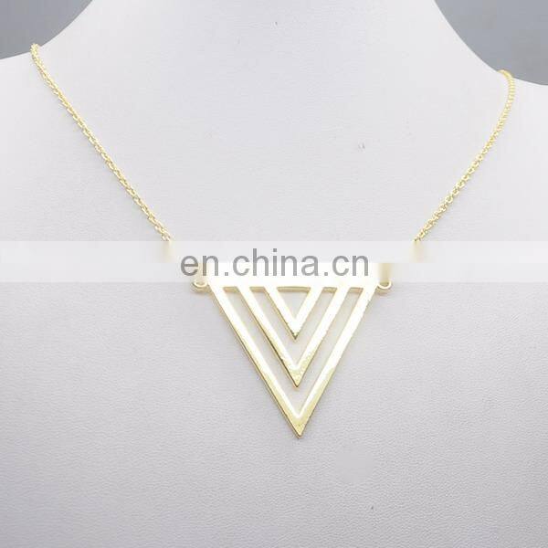exquisite simple anchor pendant gold plating necklace jewelery