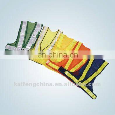 Kids 100gsm Colored Net Safety Vest With PVC Band