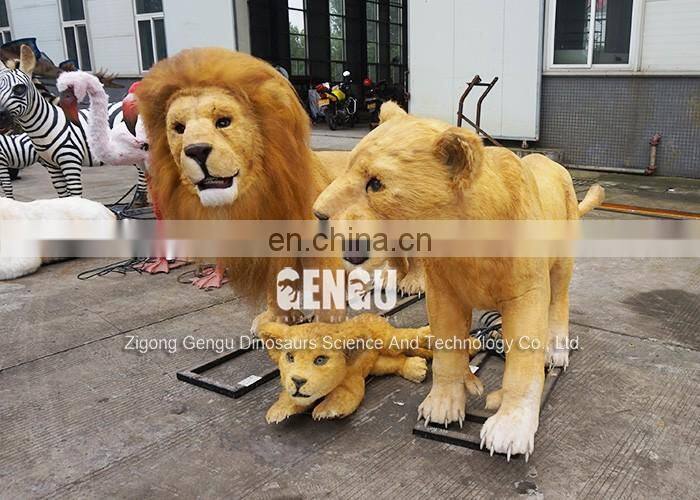 Zoo Park Decoration Life Size Animatronic Lion
