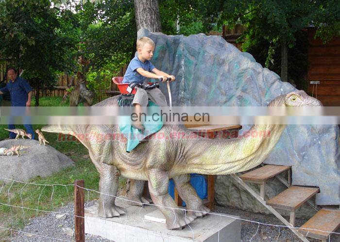 Outdoor Theme Park Coin Operated Simulation Dinosaur Ride