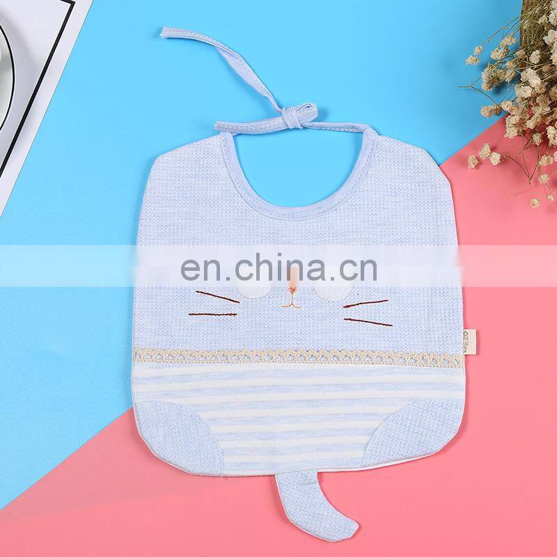 Summer fashion cute baby bandana bib soft animal baby drool bib