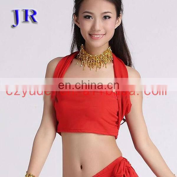 Yellow bra top Belly dance tops hot belly dance tops S-3041#