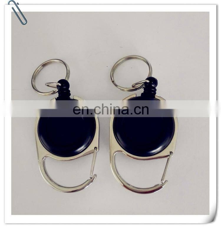 pvc plastic retractable badge holders and business id card holder with yoyo string