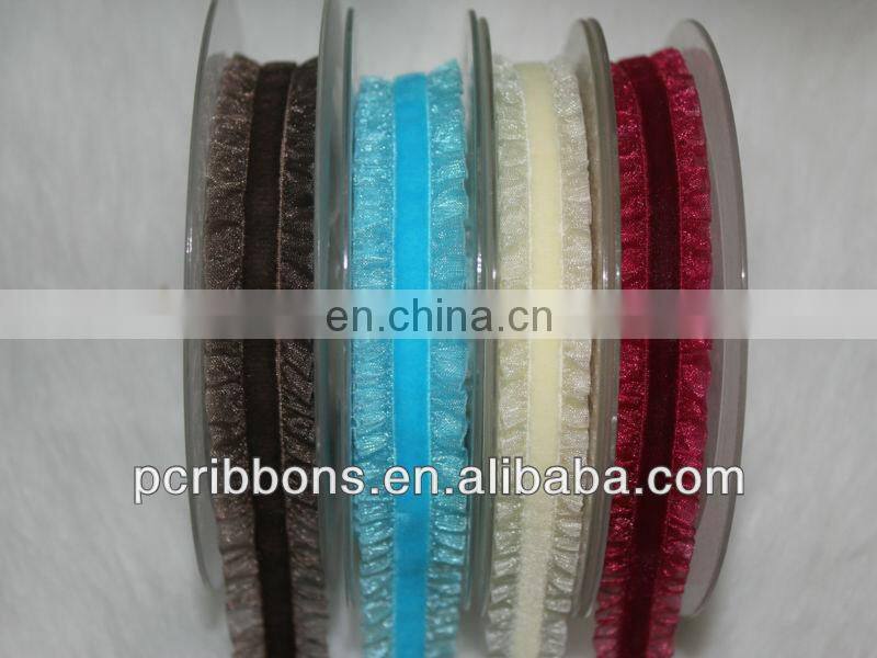 Lace elastic velvet ribbon