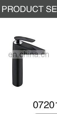 Commercial wall mounted vanity mixer tap black washing basin faucet