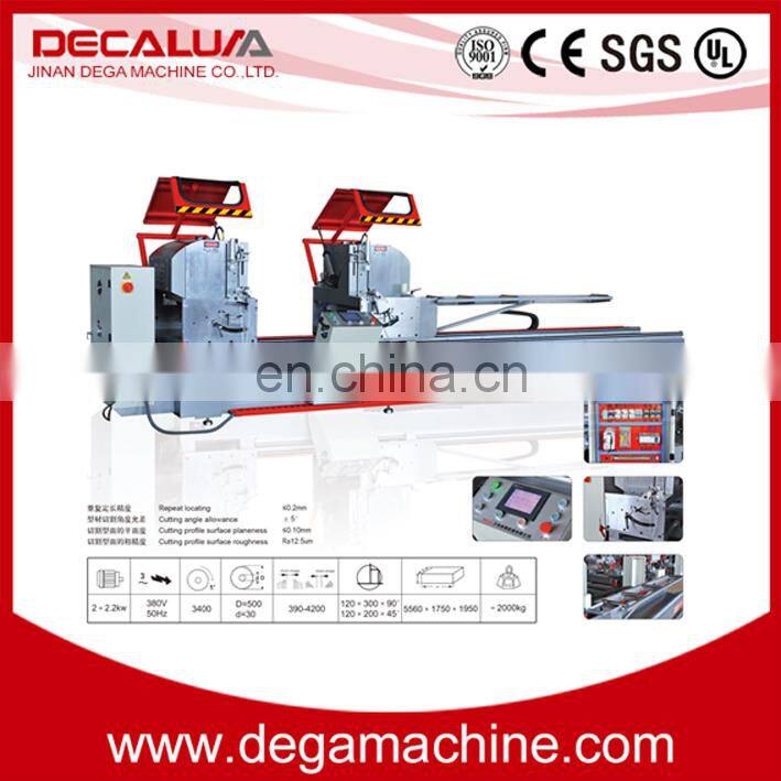 High Efficient Double Mitre Saw for Cutting Aluminum Pvc Profiles