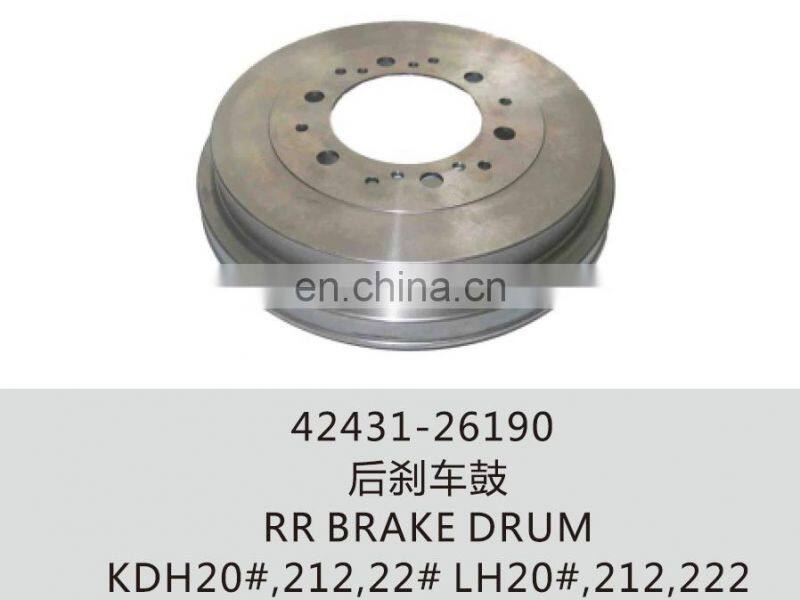 42431-26190 rear brake drum for hiace KDH20