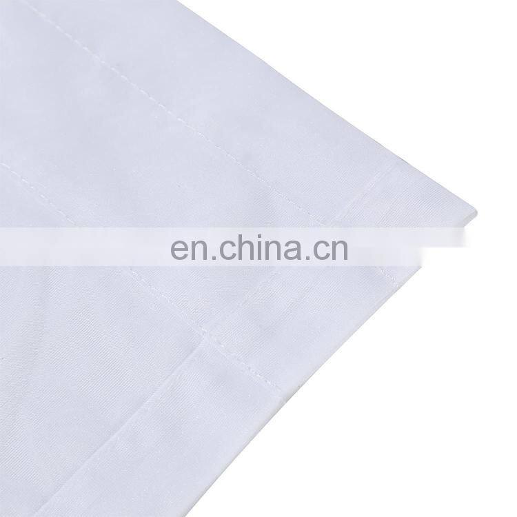Best sell customized white sheer door window curtain voile french door curtain