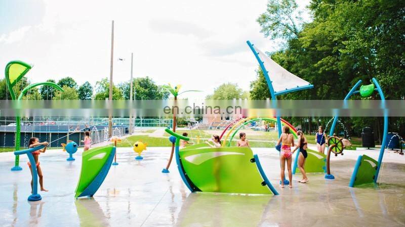 swimming pool zone water play interactive fiber splash game