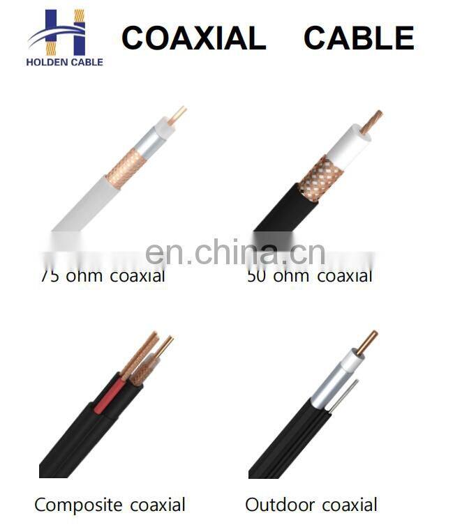 Dual single Shield QR/RG59 RG6 Coaxial Cable