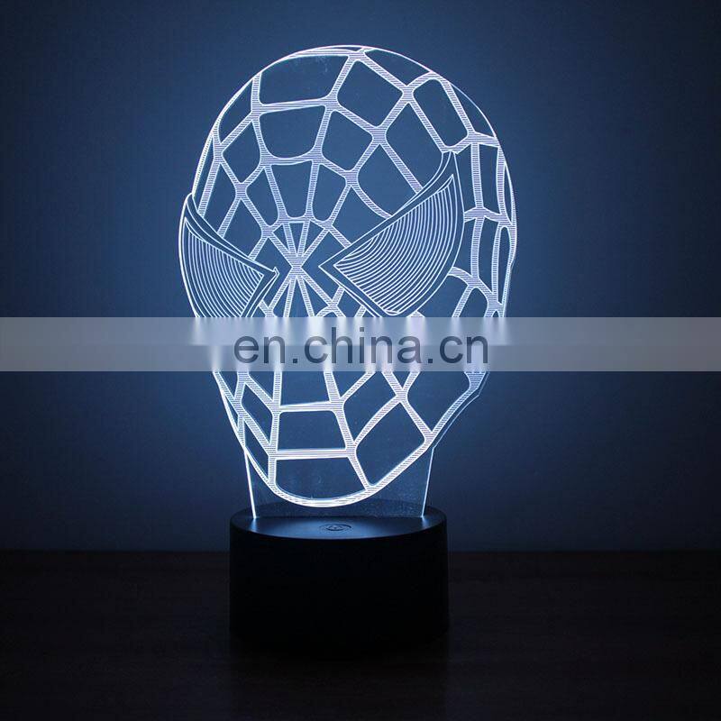 Manufacture USB/battery/remote 3d acrylic lamp football 3d Illusion lamp for kids
