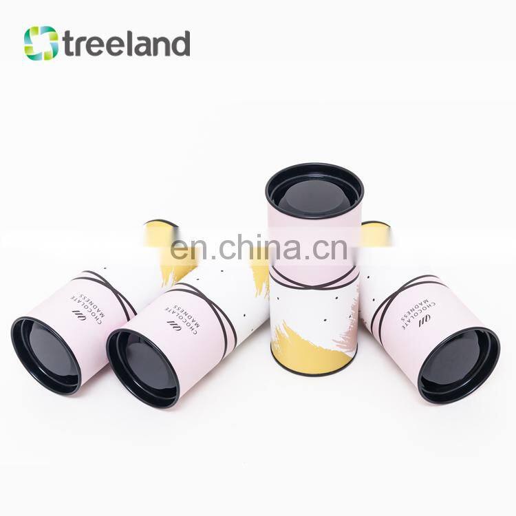 Chocolate Tube Box Custom Made Candy Package Quality Paper Tube Sweets Canister