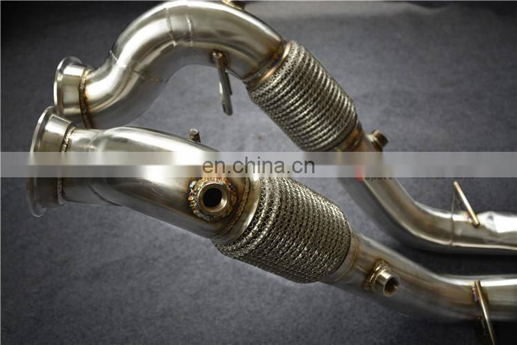 Exhaust Pipe for Porsche Panamera titanium exhaust catback with quad double tip