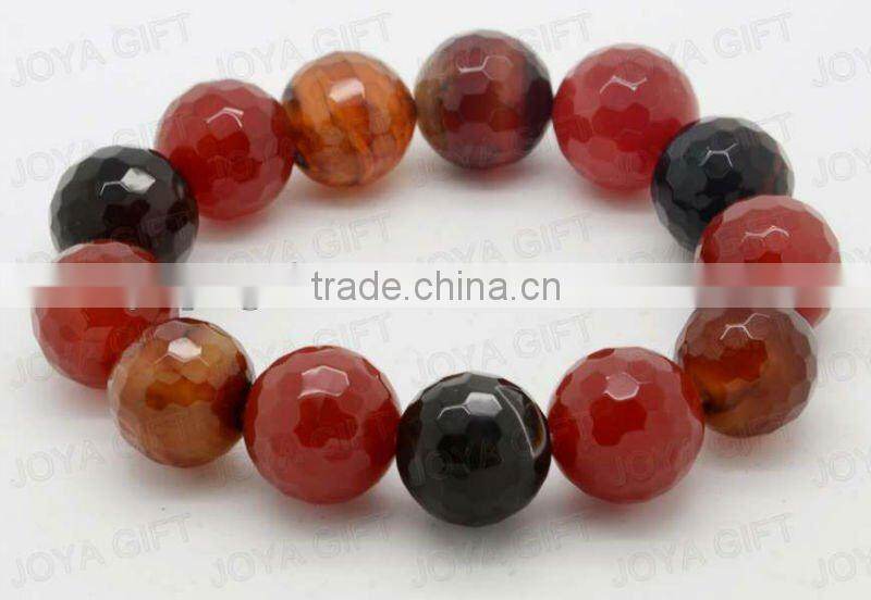 Natural red agate stone beaded Bracelet
