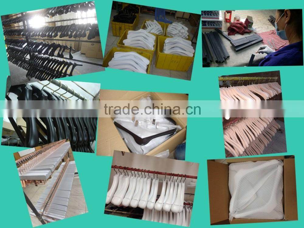 HA7035 same style top and bottom hanger rubber coated plstic hanger