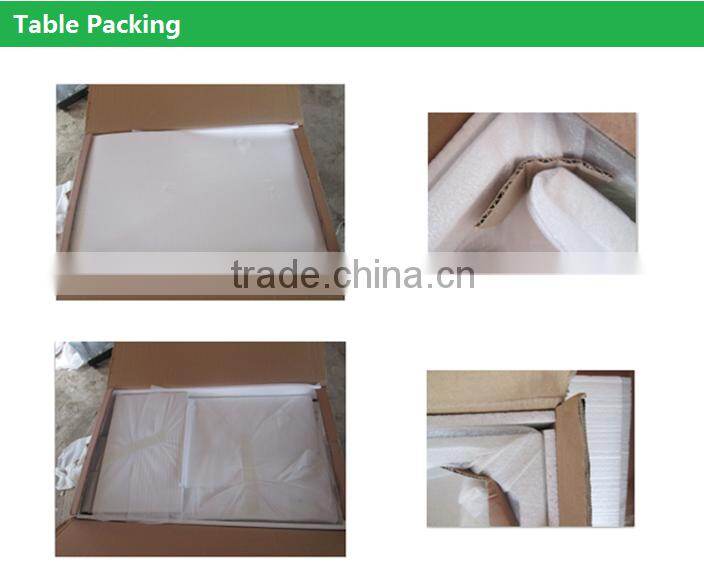 Tempered Glass Metal Frame Round Cheap 4 Seater Dining Set