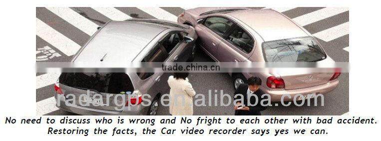 Dual camera WHD-696 car dvr with gps function