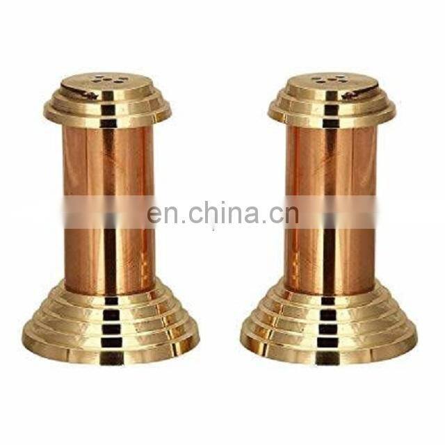 silver hammered salt & pepper container