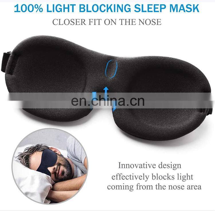 Custom Super Soft Sleeping Eyes Mask 3D Upgraded Sleep Patch Mask Contoured Cup Blindfold Eye Cover Eyemask for Women