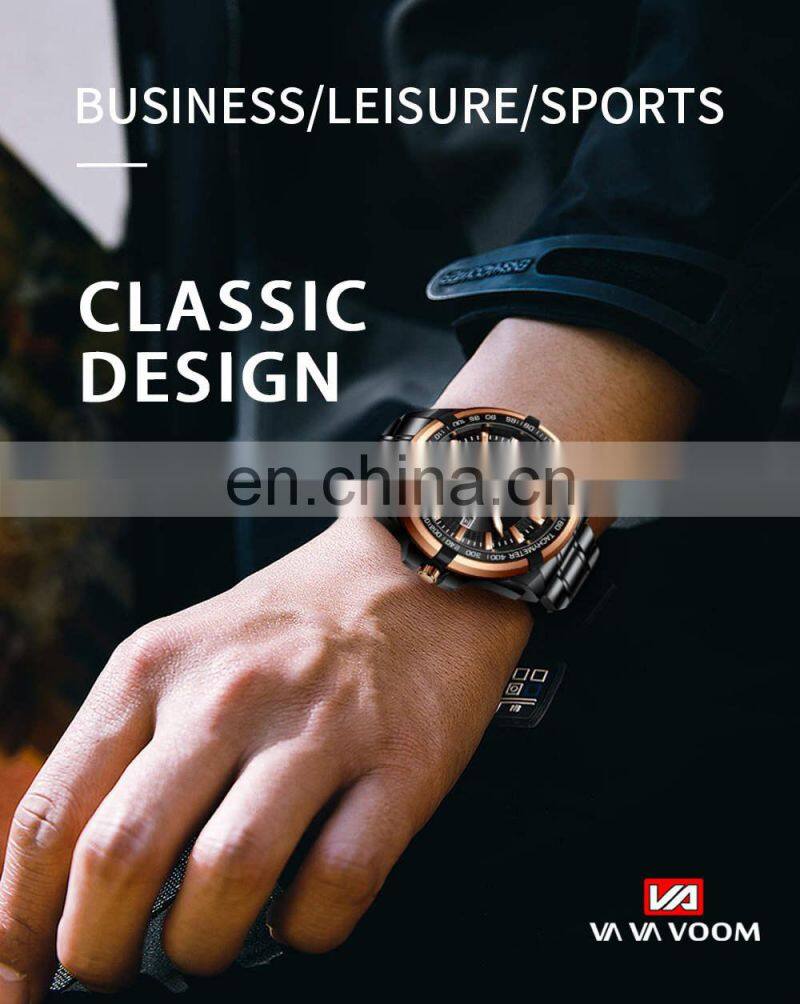VA VA VOOM 2401 Mens Quartz Watch Leisure Fashion sport waterproof Luxury Men Watch
