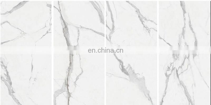 new design large format porcelain super white carrara marble floor slabs large format thin porcelain tiles