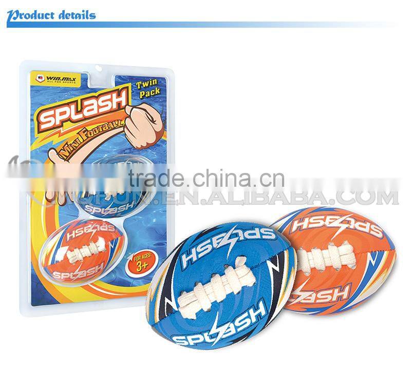 MINI QUTE Outdoor Fun & Sports 2 color summer kawaii beach swim water pool funny kid Rugby football ball game toy NO.WMB10491