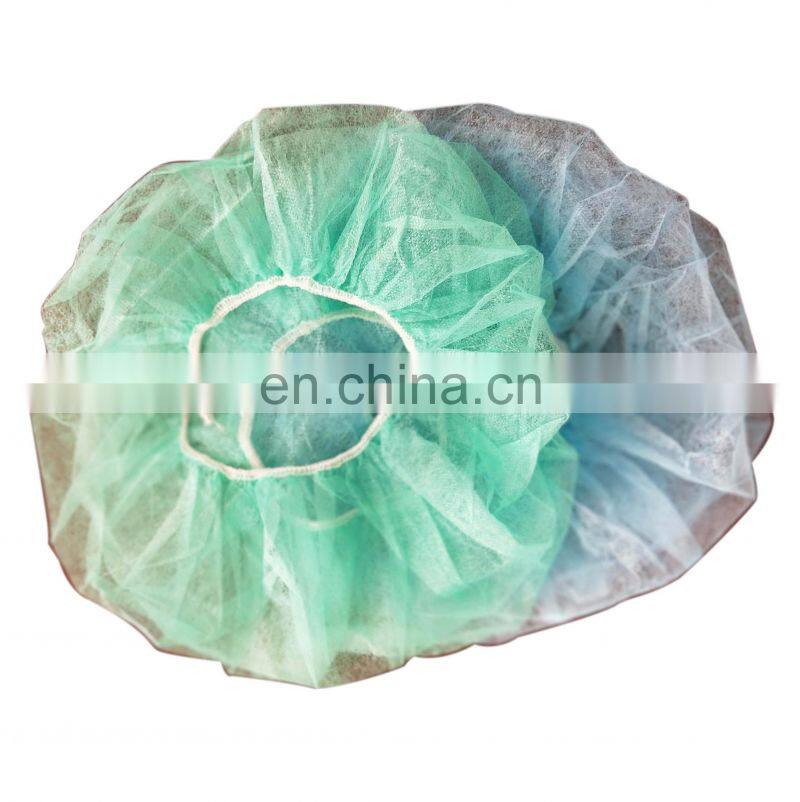 Colorful Hair Nets Disposable Surgical Non Woven Mob Caps