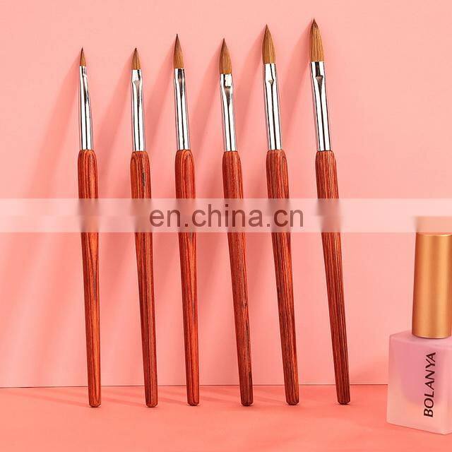 Amazon Topsale Premium Custom Acrylic Nail Brush 100% Kolinsky Nail Brush