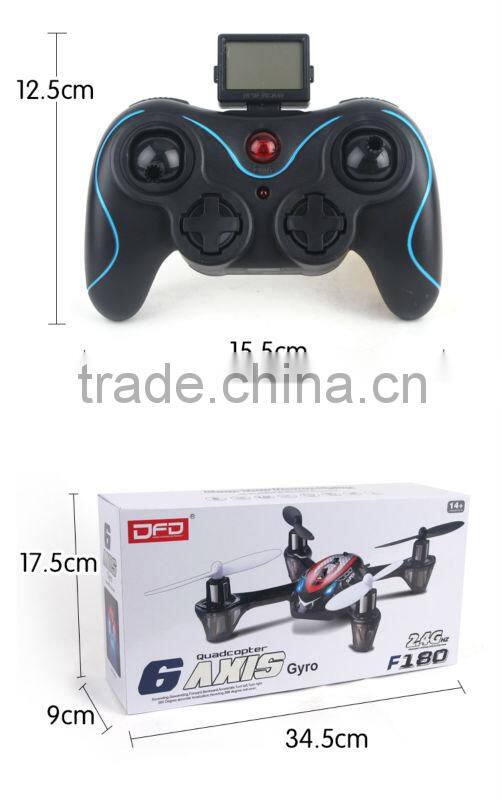 Newest 6axis RC micro Quadcopter toys F180 2.4GHz 4.0ch quad copter toys radio control quadcopter for sale