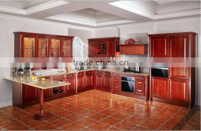 wood kitchen cabinets L054