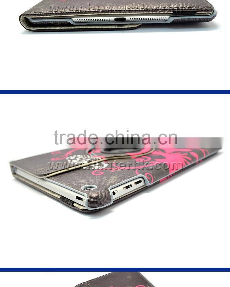 Skull Design Rotating Tablet Case For iPad Pro